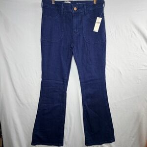 Pilcro The Low-Rise Icon Flare Jeans Indigo Blue 29 NWT 1664